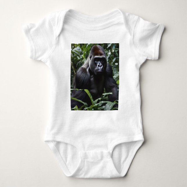 Midnight Gorilla Kung: Monarch of the Forest T Shirt (Framsida)
