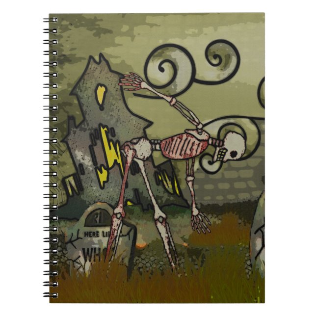 Midnight Graveyard Whimsical JOURNAL Anteckningsbok (Framsidan)