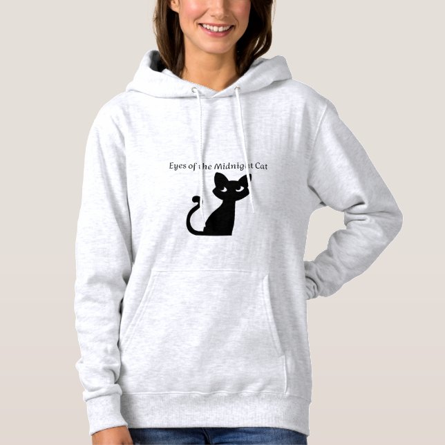 Midnight Halloween Cat Magic T Shirt (Framsida)