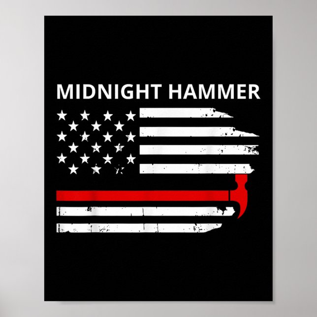 Midnight Hammer B-2 Stealth Jet Operation Merica F Poster (Framsidan)