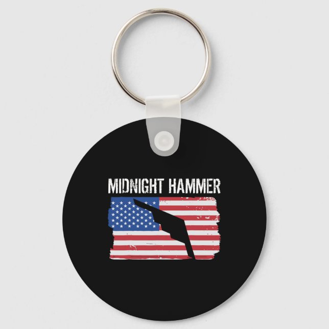 Midnight Hammer B-2 stealth- jet operation Usa Fla Nyckelring (Framsida)