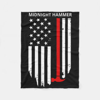 Midnight Hammer B-2 Stealth Jet Operation USA flag Fleecefilt