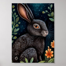 Midnight Hare Poster