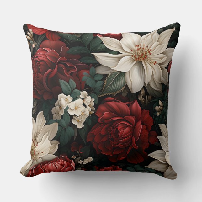 Midnight Helgdag Enchantment Botanical Kudde (Framsida)