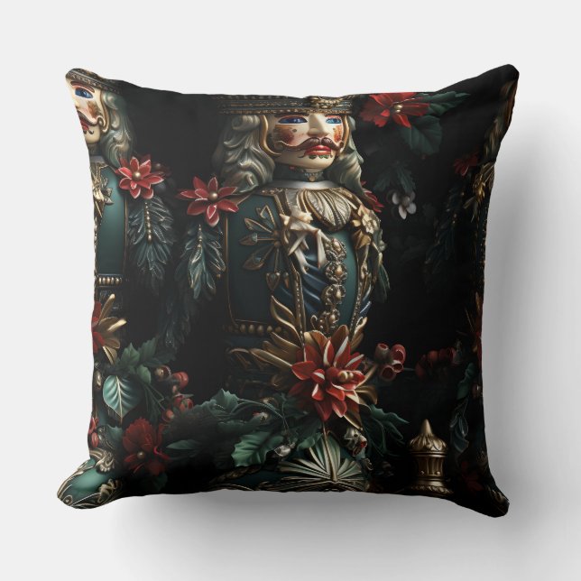 Midnight Helgdag Enchantment Botanical Kudde (Framsida)