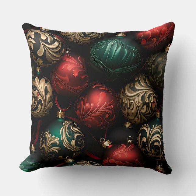 Midnight Helgdag Enchantment Botanical Kudde (Framsida)