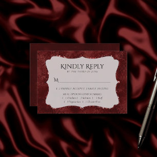 Midnight Henna Romantik Red Satiny Grunge Entree OSA Kort