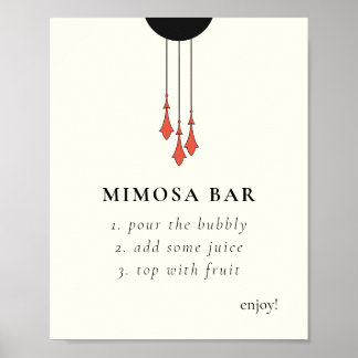 Midnight Höst Bröllop Mimosa Bar Skylt
