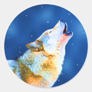 Midnight Howl Stickers Runt Klistermärke