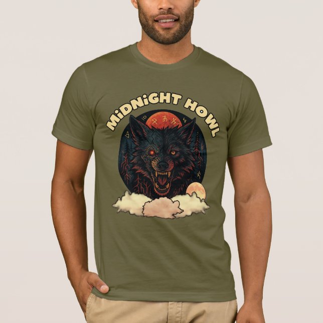Midnight Howl T Shirt (Framsida)