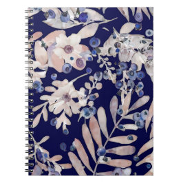 Midnight Indigo Eukalyptus & Blåbär Botanisk Anteckningsbok