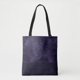 Midnight Indigo Romantik | Satiny Grunge Damask Tygkasse