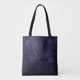 Midnight Indigo Romantik Satiny Grunge Damask Tygkasse