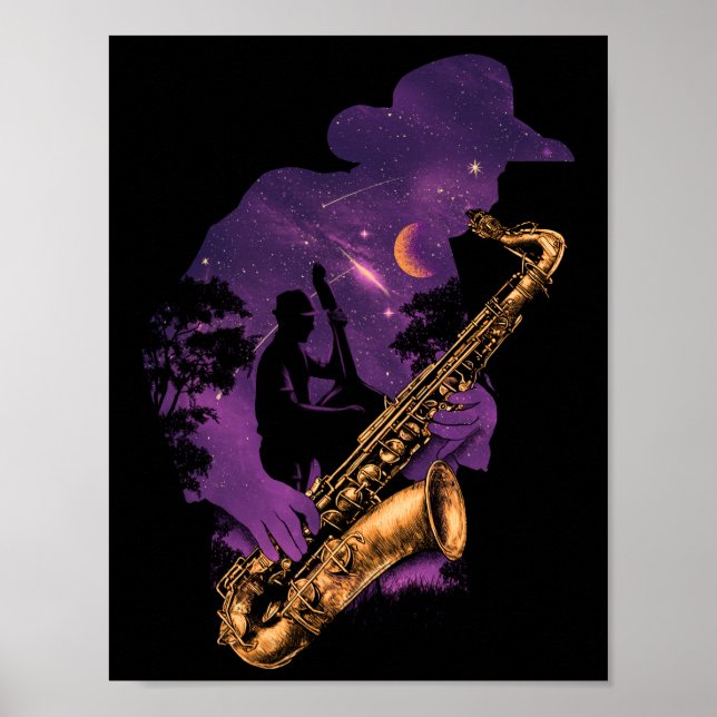 Midnight Jazz Poster (Framsidan)