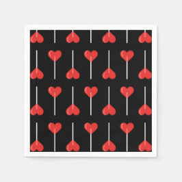 Midnight Kärlek Suckers Red Pappersservett