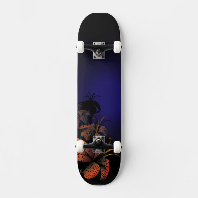 Midnight Lillies skateboard (Framsida)