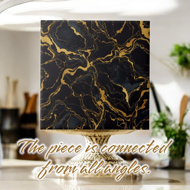 Midnight Luxe Marble tile Kakelplatta (Skapare uppladdad)