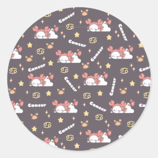 Midnight Magic - Cancer Zodiac Dreamland Runt Klistermärke