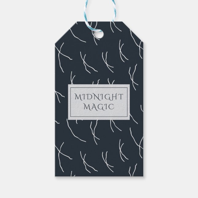 Midnight Magic Dark Navy Boutique Presentetikett (Framsidan)