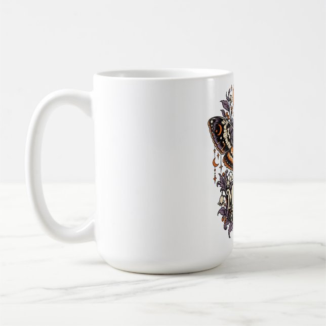 Midnight Magic Death Head Moth Kaffemugg (Vänster)