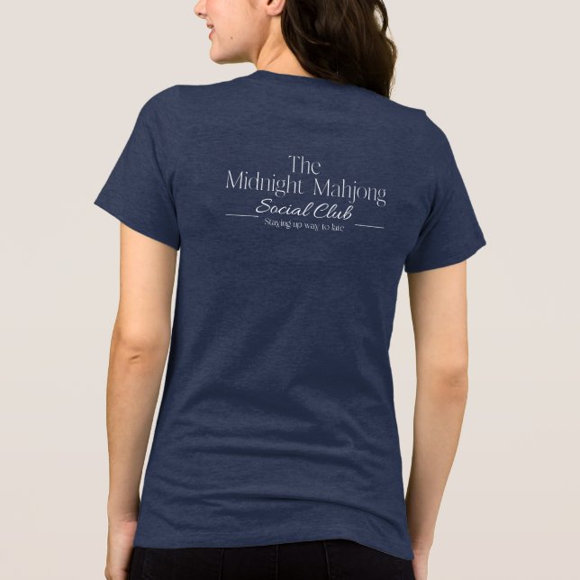 Midnight Mahjong Social Klubb T Shirt (Baksida)