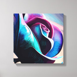 Midnight Majesty: Mörk Beauty of Black Ro Canvastryck