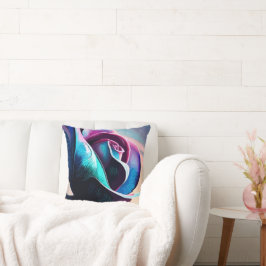 Midnight Majesty: Mörk Beauty of Black Ro Kudde