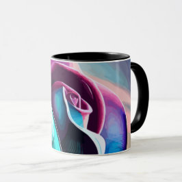 Midnight Majesty: Mörk Beauty of Black Ro Mugg