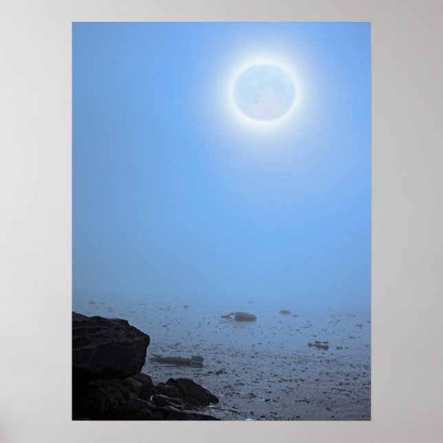 Midnight Måne | Arktis, Svalbard Poster (Framsidan)