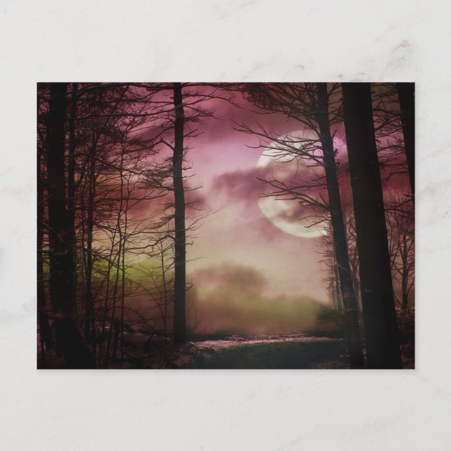 Midnight Måne - Red Vykort (Framsida)