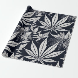 Midnight Maple: Svart färg stil festdesign Presentpapper