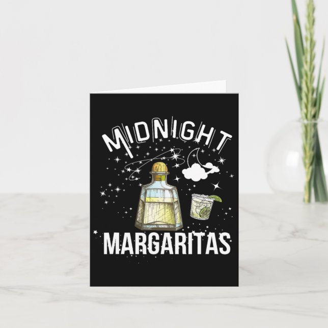 Midnight Margaritas-fest för Halloween-häxa Söt Kort (Framsida)