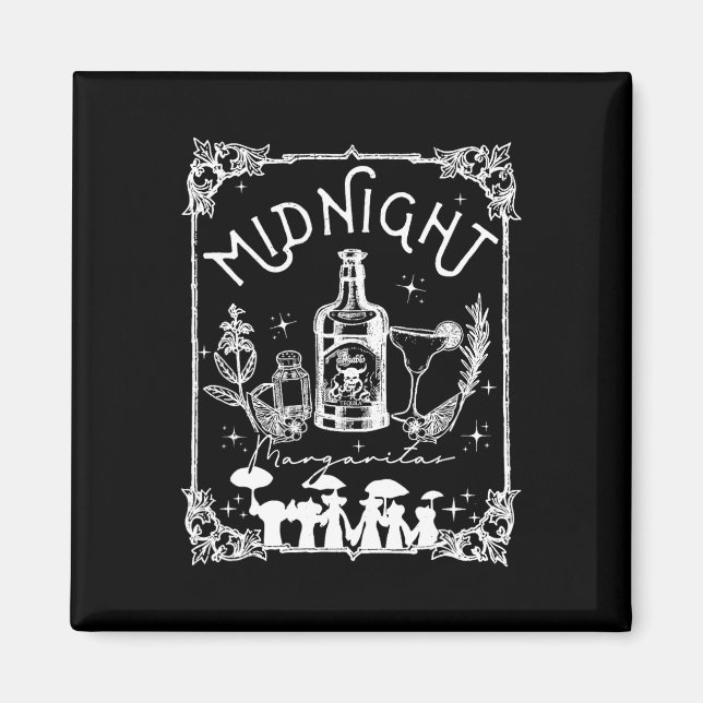 Midnight Margaritas Practical Magic Tee Halloween Magnet (Framsidan)