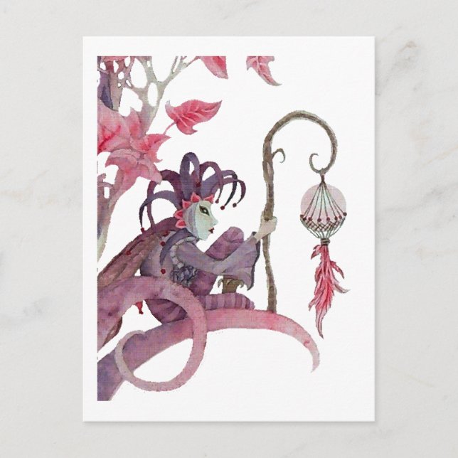 Midnight Masquerad Vykort (Framsida)