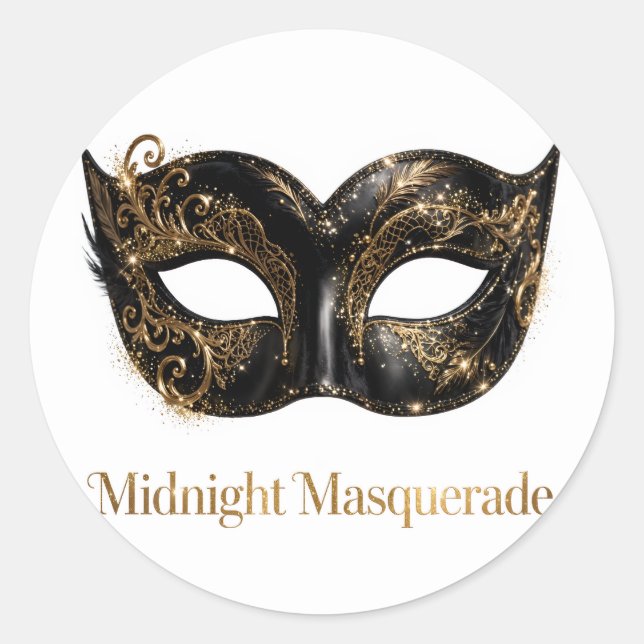 Midnight Masquerade Klistermärke (Framsida)