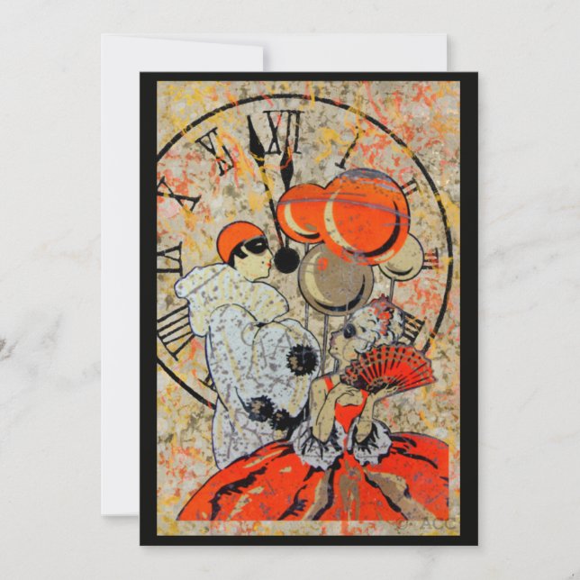 Midnight Masquerapar Inbjudningar (Framsida)