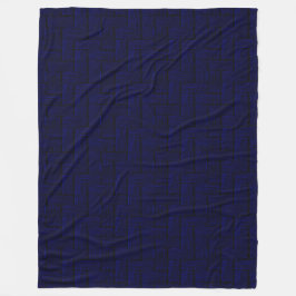 Midnight Maze Blanket Fleecefilt