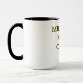 Midnight Meow Coffee Time–Black & Gold Cat Mug Mugg
