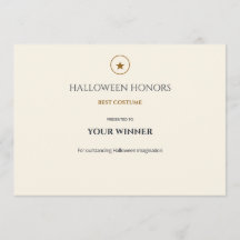 Midnight Merit Redigerbar Halloween-belöningskort