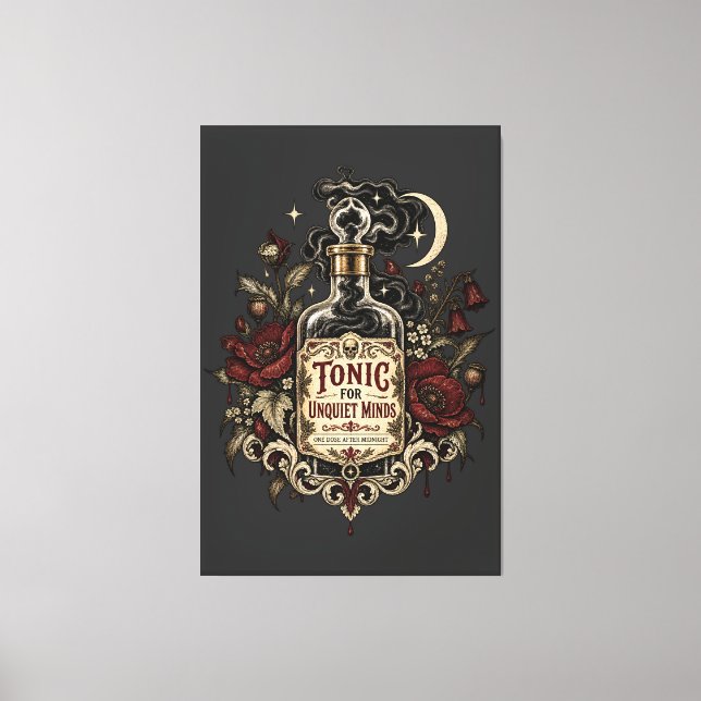 Midnight Mind Tonic  Canvastryck (Framsida)