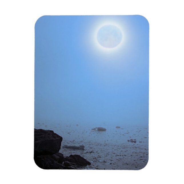 Midnight Moon | Arktis, Svalbard Magnet (Vertikal)
