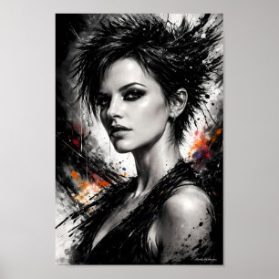 Midnight Muse av bläck och trotsaffisch Poster