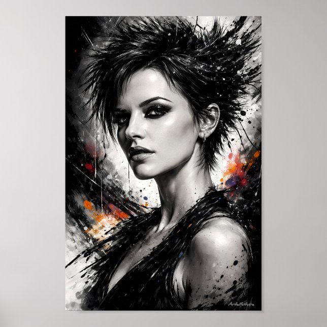 Midnight Muse av bläck och trotsaffisch Poster (Framsidan)