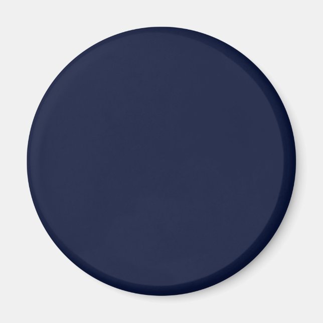 Midnight Navy Blå Enfärgad Magnet (Framsidan)