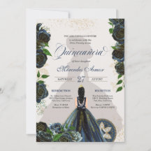 Midnight Navy Blue Ro Finare Charro Quinceanera