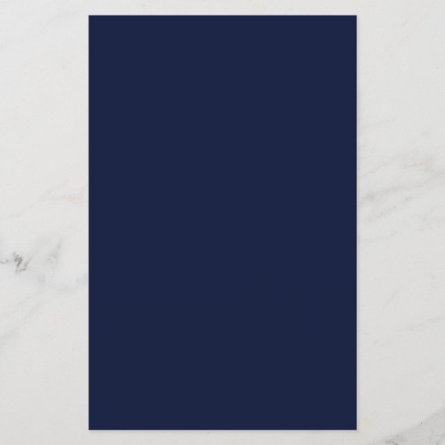 Midnight Navy Blue Solid Färg Flygblad (Framsidan)