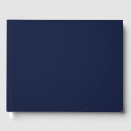 Midnight Navy Blue Solid Färg Gästböcker