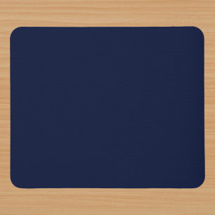 Midnight Navy Blue Solid Färg Musmatta
