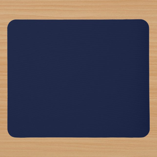 Midnight Navy Blue Solid Färg Musmatta (Skapare uppladdad)