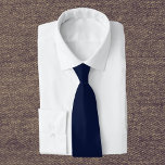 Midnight Navy Blue Solid Färg Slips<br><div class="desc">Midnight Navy Blue Solid Färg</div>